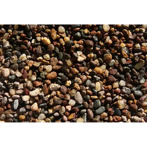 Pebble; 1/4 x 1/8, 50 lb, Multicolor Flint