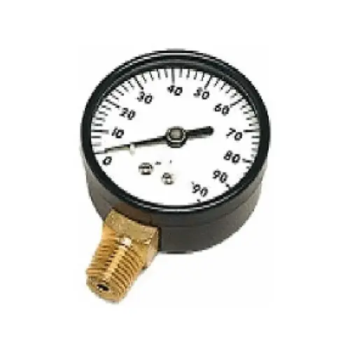PRESSURE GAUGE 0 TO 100 PSI, 2 IN. FACE, LEAD FREE PRESSURE GAUGE 0 TO 100 PSI, 2 IN. FACE, LEAD FREE