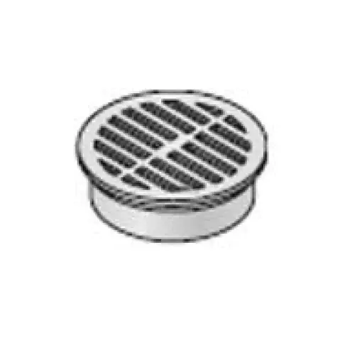 6" Black Ductile Iron Round Duracast Grate Gray 6" Black Ductile Iron Round Duracast Grate Gray