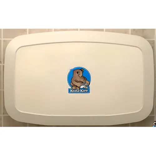 Cream Horizontal Wall Mounted Changing Station Cream Horizontal Wall Mounted Changing Station