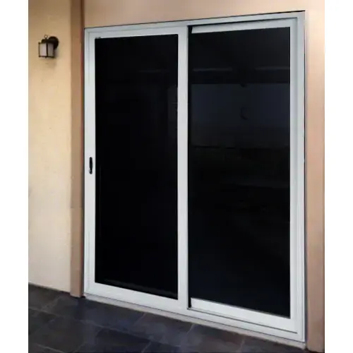 Silver Surface Mount Single Sliding Security Screen Door Silver Surface Mount Single Sliding Security Screen Door