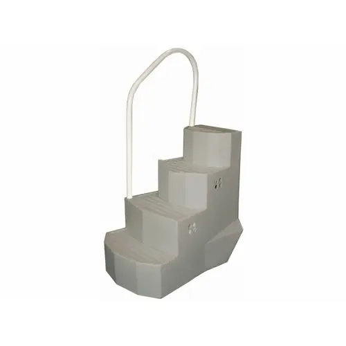 Gry Granite 1-handrail Above Ground Pool Steps Small Gry Granite 1-handrail Above Ground Pool Steps Small