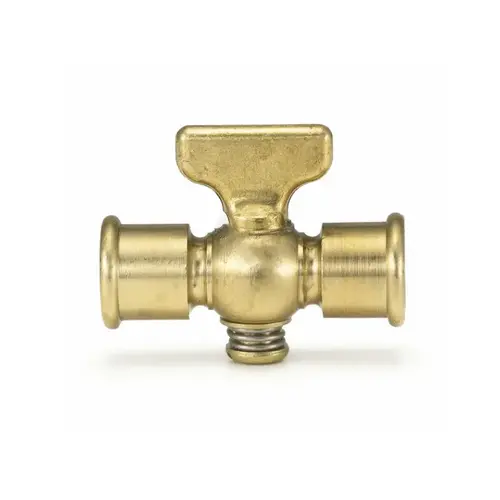 .25" Brass Gauge Cock Gold