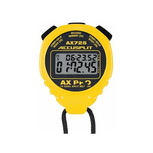 Yellow Accusplit Ax725 Ax Pro Memory Series Professional Stopwatches Yellow Accusplit Ax725 Ax Pro Memory Series Professional Stopwatches