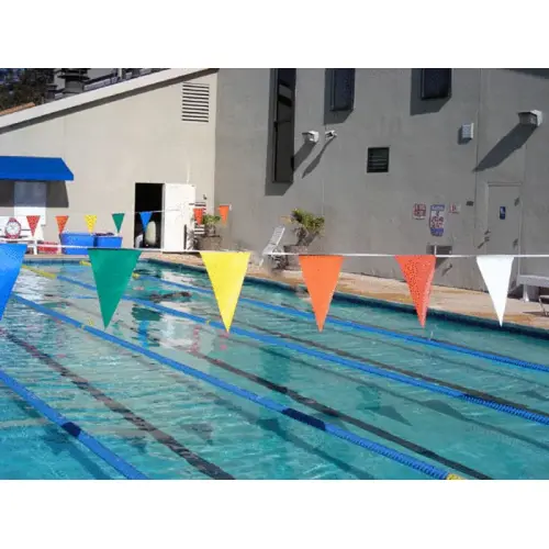 50' Multicolor Backstroke Pennants