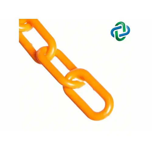 Safety Orange 9' Stanchion Chain