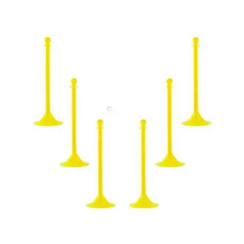 Yellow Crowd Control Stanchion Yellow Crowd Control Stanchion