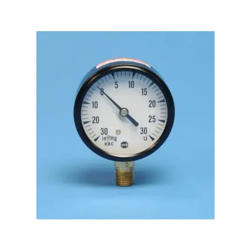 2-1/2" 500 Series 30-30 Hg/psi Compound Gauge With 1/4" Lower Mount