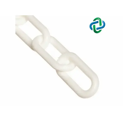 White 9' Stanchion Chain