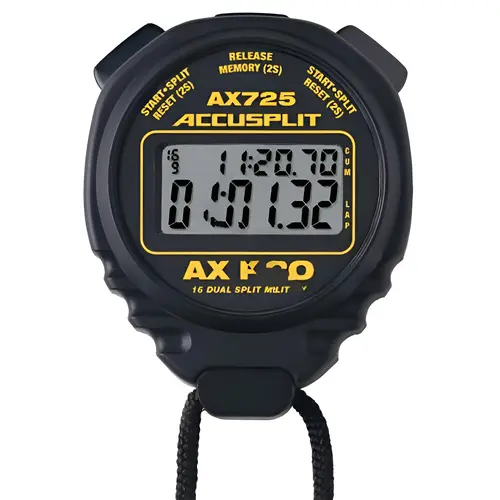 Black Accusplit Ax725 Ax Pro Memory Series Professional Stopwatches