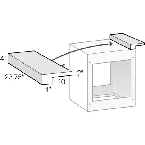 Raised Backsplashes W/ Cantil