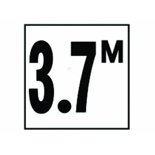 4in Smooth Metric 3.7 M Depth Marker 4in Smooth Metric 3.7 M Depth Marker