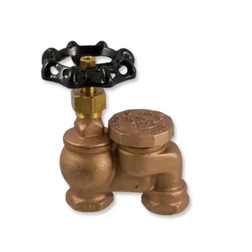 .75" Brass Anti-siphon Valve W/ Wheel Handle .75" Brass Anti-siphon Valve W/ Wheel Handle