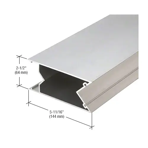 90 Degree Inside Corner Mullion, Clear Anodized Class 1 - 24'-2" Stock Length 90 Degree Inside Corner Mullion, Clear Anodized Class 1 - 24'-2" Stock Length