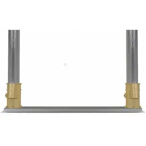 Permacast PC-4020-BC 4" Bronze Deck Anchor Channel With 20" Center And Hanover Socket