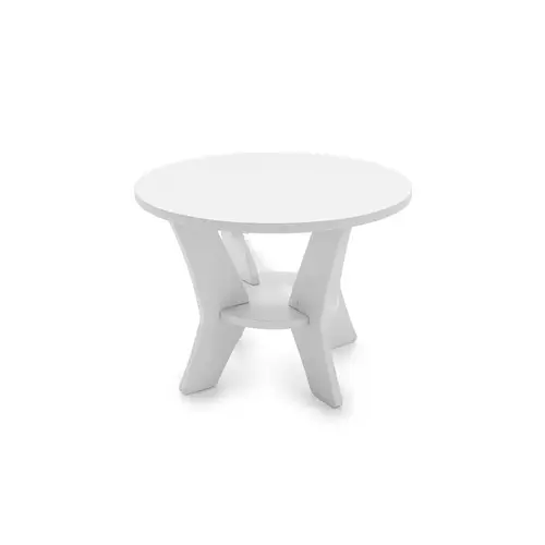 Round White Mainstay Side Table Round White Mainstay Side Table