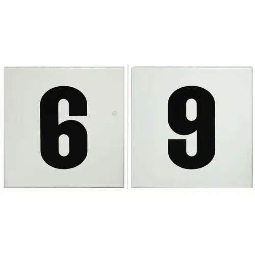 6" X 6" 6 No Flat Smooth Ceramic Tile Depth Marker 6" X 6" 6 No Flat Smooth Ceramic Tile Depth Marker