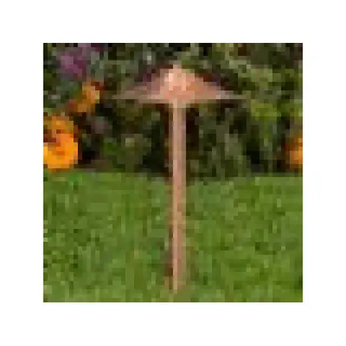 13" Natural Copper Path Ligth With 7" Hat And T3 Lamp 10w