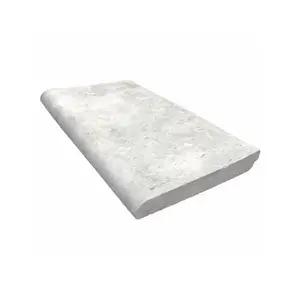 STONELINE GROUP LLC SL32-D-B-674-36-10 6" X 12" Tundra Gray Marble Bullnose Leathered Coping