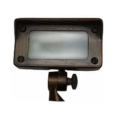 Led Brass Flood Light W/ Stake