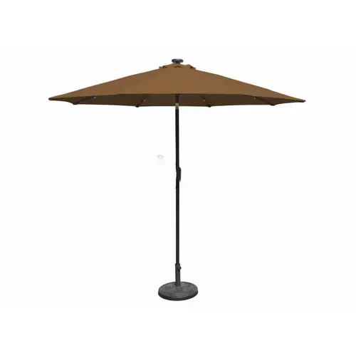 9' Mirage Solar Led Umbrella W/ Stone Canopy 9' Mirage Solar Led Umbrella W/ Stone Canopy