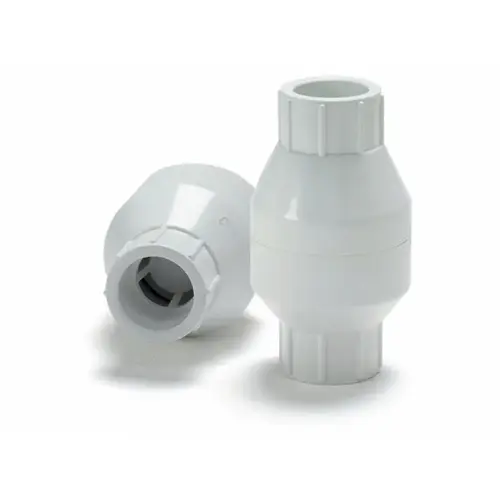 2" White Spring Check Valve Pvc/epdm S X S 2" White Spring Check Valve Pvc/epdm S X S