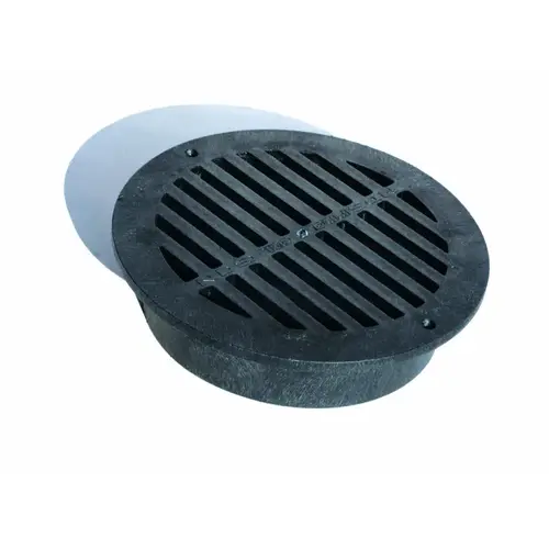 Nds 12" Rnd Grate Blk Black