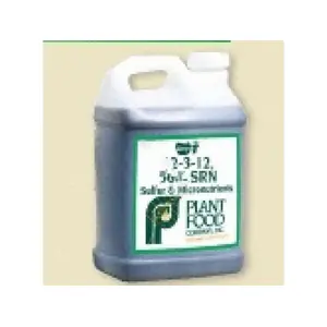PLANT FOOD CO D12312C Green-t 2.5gal 12-3-12 50% Srn & Micronutrien