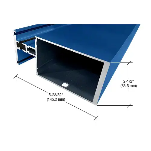 Heavy Wall Thermally Broken Vertical Mullion for 1" Glazing, Custom KYNAR Paint - 24'-2" Stock Length Heavy Wall Thermally Broken Vertical Mullion for 1" Glazing, Custom KYNAR Paint - 24'-2" Stock Length