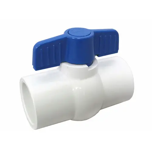 1 1/2" White Slip Sch80 Pvc Ball Valve 1 1/2" White Slip Sch80 Pvc Ball Valve