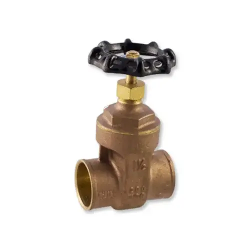 Aqualine .75" Brass Solder Gate Valve