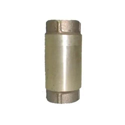 Aqualine 1" Spring Check Valve Brass Lf Aqualine 1" Spring Check Valve Brass Lf