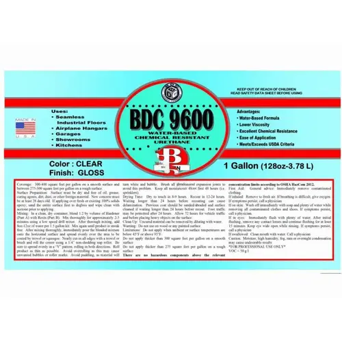 1.5gal Clear Water Based Cru Gloss 1.5gal Clear Water Based Cru Gloss