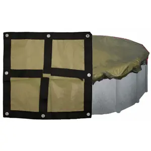 Midwest Canvas BT0018 Black & Tan 18' Rd Wnter Cover 20yr