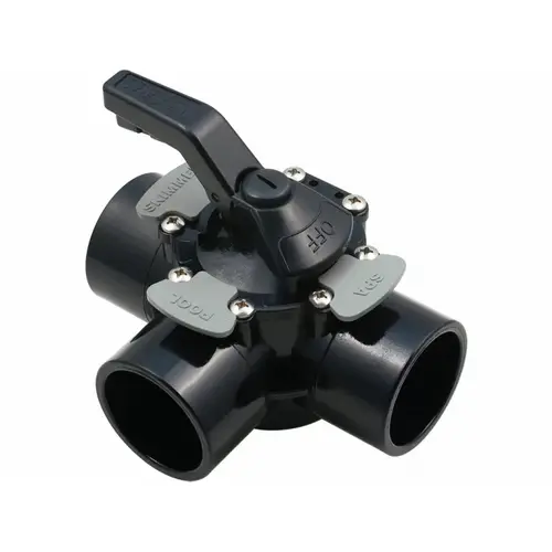 1 1/2"s Tru Seal 3-way Diverter Valve Assy Black 1 1/2"s Tru Seal 3-way Diverter Valve Assy Black