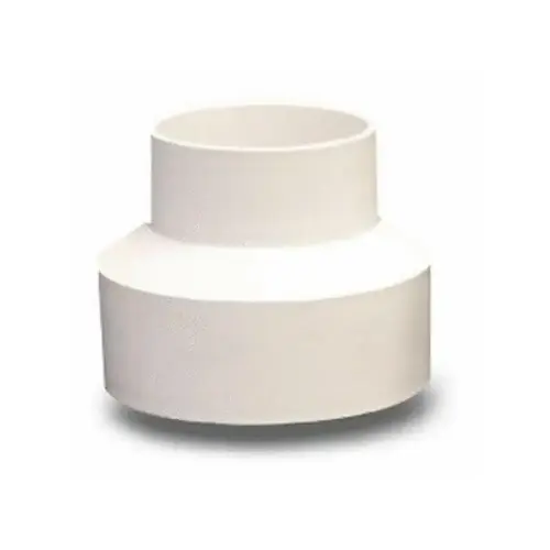 3" X 4" White Hub X Hub Pvc S&d Increaser/reducer Coupling 3" X 4" White Hub X Hub Pvc S&d Increaser/reducer Coupling