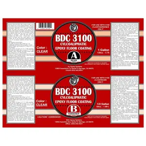 BD Classic Enterprises BDC-3100-1.5 1.5gal 3100 Clear Cycloaliphatic Epoxy Kit