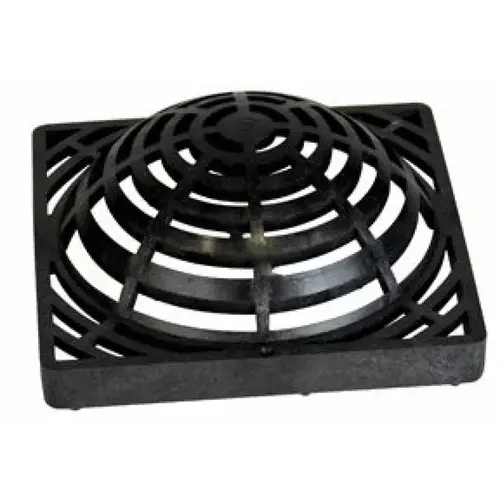 9" X 9" Black Plastic Square Catch Basin Drain Grate 9" X 9" Black Plastic Square Catch Basin Drain Grate