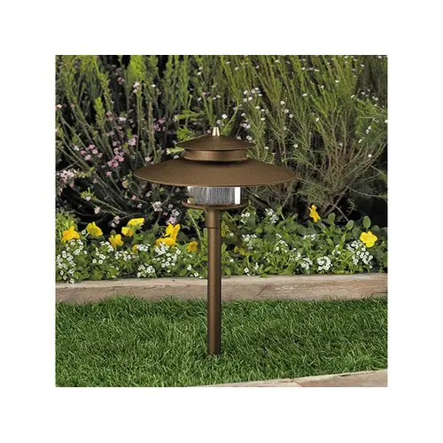 10-1/4" X 15-1/2"h Architectural Bronze Path Light With Lb5nd Lamp 5w 10-1/4" X 15-1/2"h Architectural Bronze Path Light With Lb5nd Lamp 5w