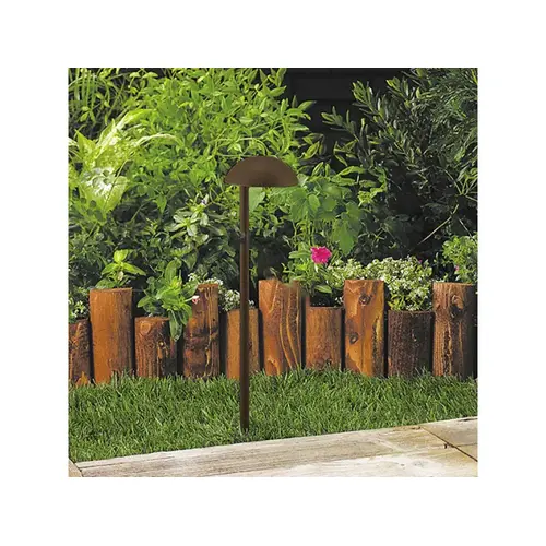 17-3/4"h X 4-5/8" Architectural Bronze Shell Path Light With T3 Lamp 2.5w 17-3/4"h X 4-5/8" Architectural Bronze Shell Path Light With T3 Lamp 2.5w