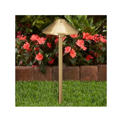 7-1/2" X 18"h Natural Copper Path Light With T3 Lamp 2.5w