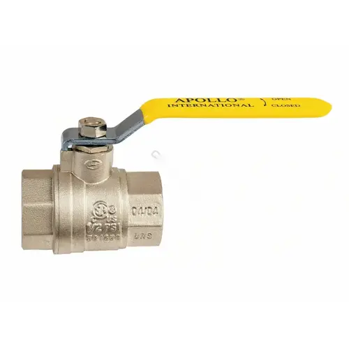 3/4 in. Brass FNPT x FNPT Full-Port Ball Valve Gold 3/4 in. Brass FNPT x FNPT Full-Port Ball Valve Gold