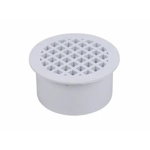 Floor Drain, 2 in, Snap-In, ABS Body, Black