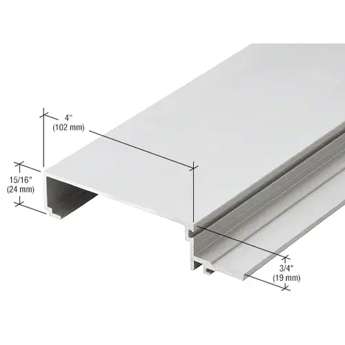 Mill 4" Male Split Mullion for Screw Spline Assembly - 24'-2" Stock Length Mill 4" Male Split Mullion for Screw Spline Assembly - 24'-2" Stock Length