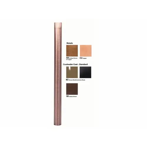 12" Copper 1led Integrated Path Light Riser