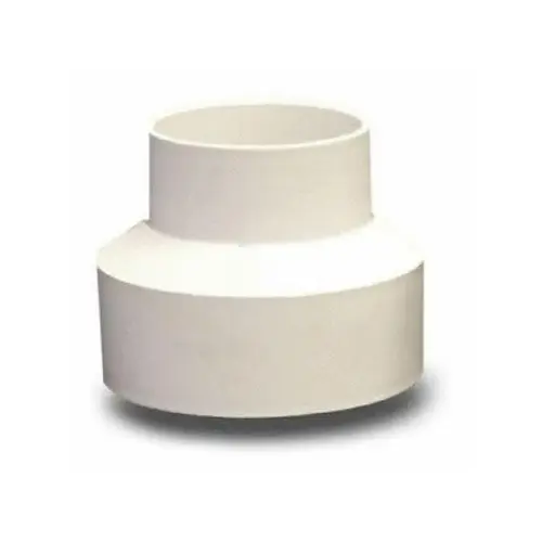 4" White Dwv/sch40 Hub X S&d Hub Pvc Adapter 4" White Dwv/sch40 Hub X S&d Hub Pvc Adapter