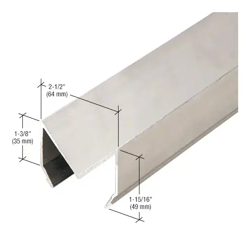 90 Degree Corner Trim, Clear Anodized Class 1 - 24'-2" Stock Length 90 Degree Corner Trim, Clear Anodized Class 1 - 24'-2" Stock Length