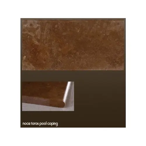12"x12" Noce Toros Bullnosed Tumbled Pool Coping 12"x12" Noce Toros Bullnosed Tumbled Pool Coping