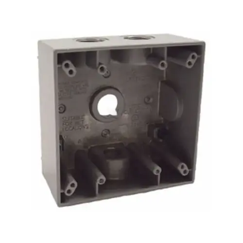 2-gang Box W/ 4 .75" Holes 2-gang Box W/ 4 .75" Holes