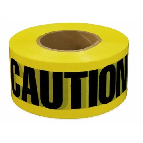 3"x300' Barricade Tape 3mil Caution Yellow